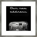 Our New Address Announcement Card Framed Print