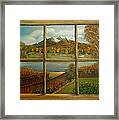 Out My Window-autumn Day Framed Print