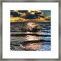 Outer Banks - Radical Sunset On Pamlico Framed Print