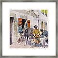 Outside The Smithy At Pont- Aven Framed Print