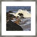 Over The Rocks Framed Print