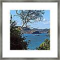 Overlooking The Bay Framed Print