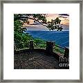 Overlooking The Valley Framed Print