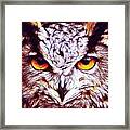 Owl - Fractal Framed Print