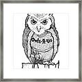 Owl Kid Framed Print