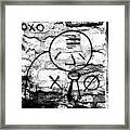 Xo Graffiti Framed Print