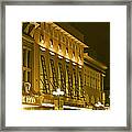 Pacific Theatres In San Diego At Night Framed Print