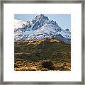 Paine Grande A Mountain In Torres Del Framed Print