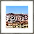 Painted Desert Mountain Framed Print