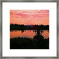 Painted Sunset Framed Print