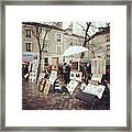 #painting #paris #montmartre #france Framed Print