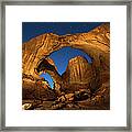 Painting The Double Arch Framed Print