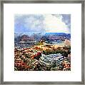 Painting The Grand Canyon Framed Print