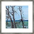 Painting - Waiting For Spring - Lake Ontario Framed Print