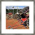 Palace Carriages - India Framed Print