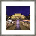 Palace Of Parliament At Night Framed Print
