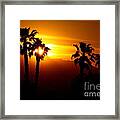 Palm Desert Sunset Framed Print