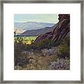 Palm Springs From Oswit Canyon Framed Print