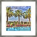 Palm Trees Swaying In The Wind Framed Print