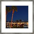 Palms At London Bridge Framed Print