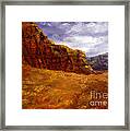Palo Duro Canyon Texas Hand Painted Art Framed Print