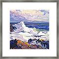 Palos Verdes Surf Framed Print