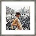 Pamela Barkentin In The Piazza San Marco Framed Print