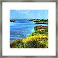 Pamlico Sound On Ocracoke Island Outer Banks Framed Print