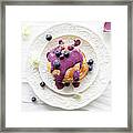 Pancakes With Blueberry Sauce Framed Print