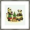 Pandabears Cristmas 02 Framed Print