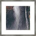 Panorama Angel Falls In Canaima National Park Venezuela Framed Print