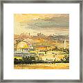 Panorama Of Jerusalem Framed Print