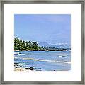 Panorama Of Pacific Coast On Vancouver Island Framed Print