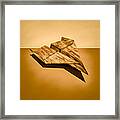 Paper Airplanes Of Wood 5 Framed Print