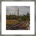 Paper Mill Train Tracks Framed Print