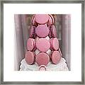 Paris Laduree Pink Macarons - Paris Pink Laduree Window Display - Paris Pink Macarons Window Display Framed Print