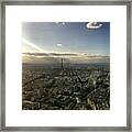 #paris #skyline #eiffeltower #sky Framed Print