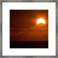 Partial  Eclipse Of The Sun Framed Print