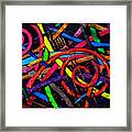 Particle Track Thirty-five Framed Print