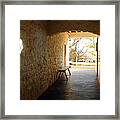 Passageway At Monticello Framed Print