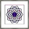 Passionate Purple Prayers Abstract Chakra Art By Omaste Witkowsk Framed Print