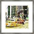 Passion Nyc Midtown Noon Traffic Framed Print
