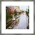Pastel Drizzle Framed Print