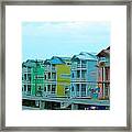 Pastel Houses Framed Print