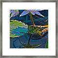 Pastels In Water Framed Print