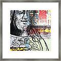 Patchwork Jesus Framed Print