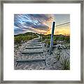 Path Over The Dunes Framed Print