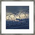 Path To Closure Of Us Detention Center Framed Print