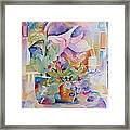 Patio Garden Framed Print