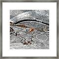 Patterns In The Ice Framed Print